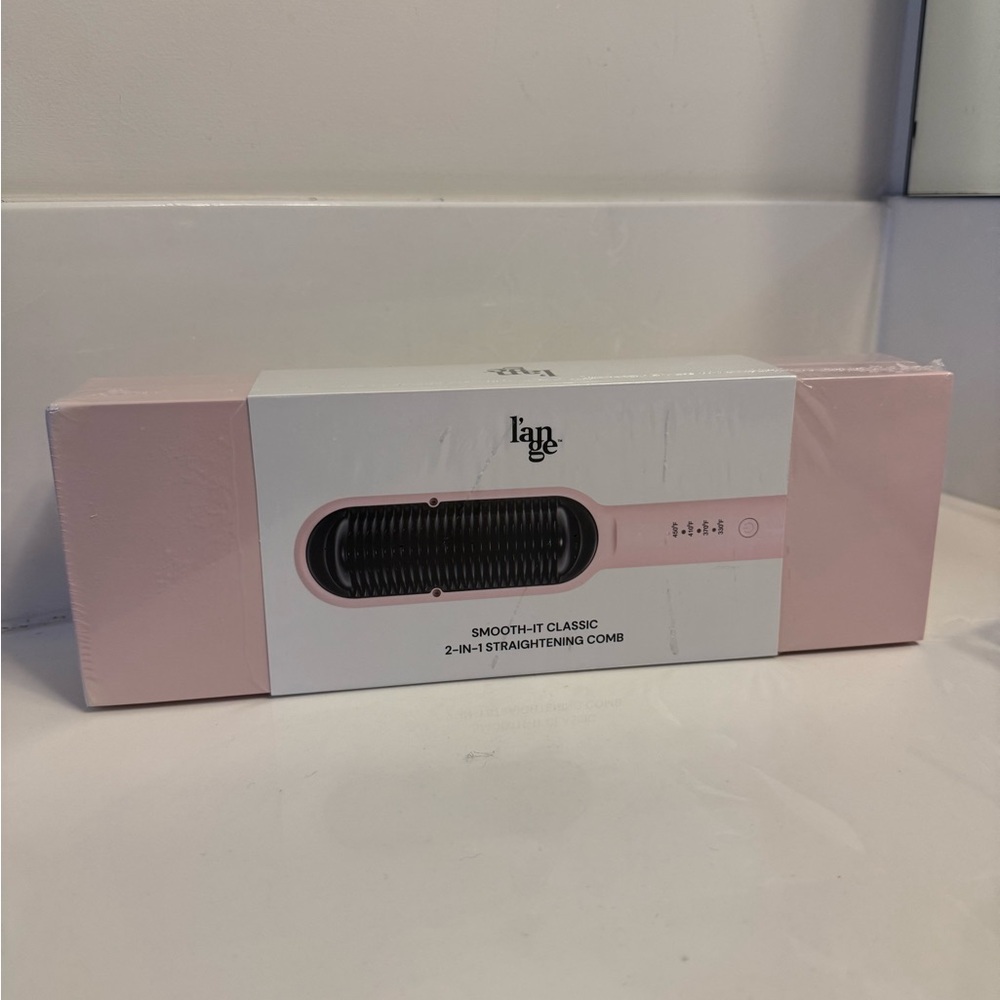 Lange Pink Smooth-It Classic 2-in-1 Straightening Comb